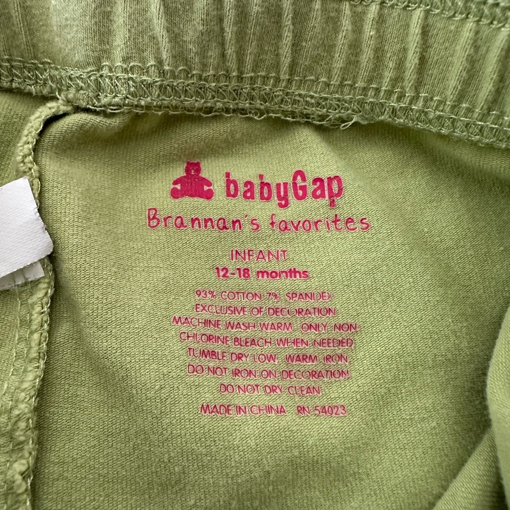 babyGap Brannan’s Favorites Leggings in Green Size Infant 12-18 months - Picture 6 of 13